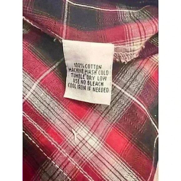 Pop Icon Clothing for Buckle XL Plaid Embroidered Fleur De Lis Pearl Snap Shirt - Picture 13 of 13